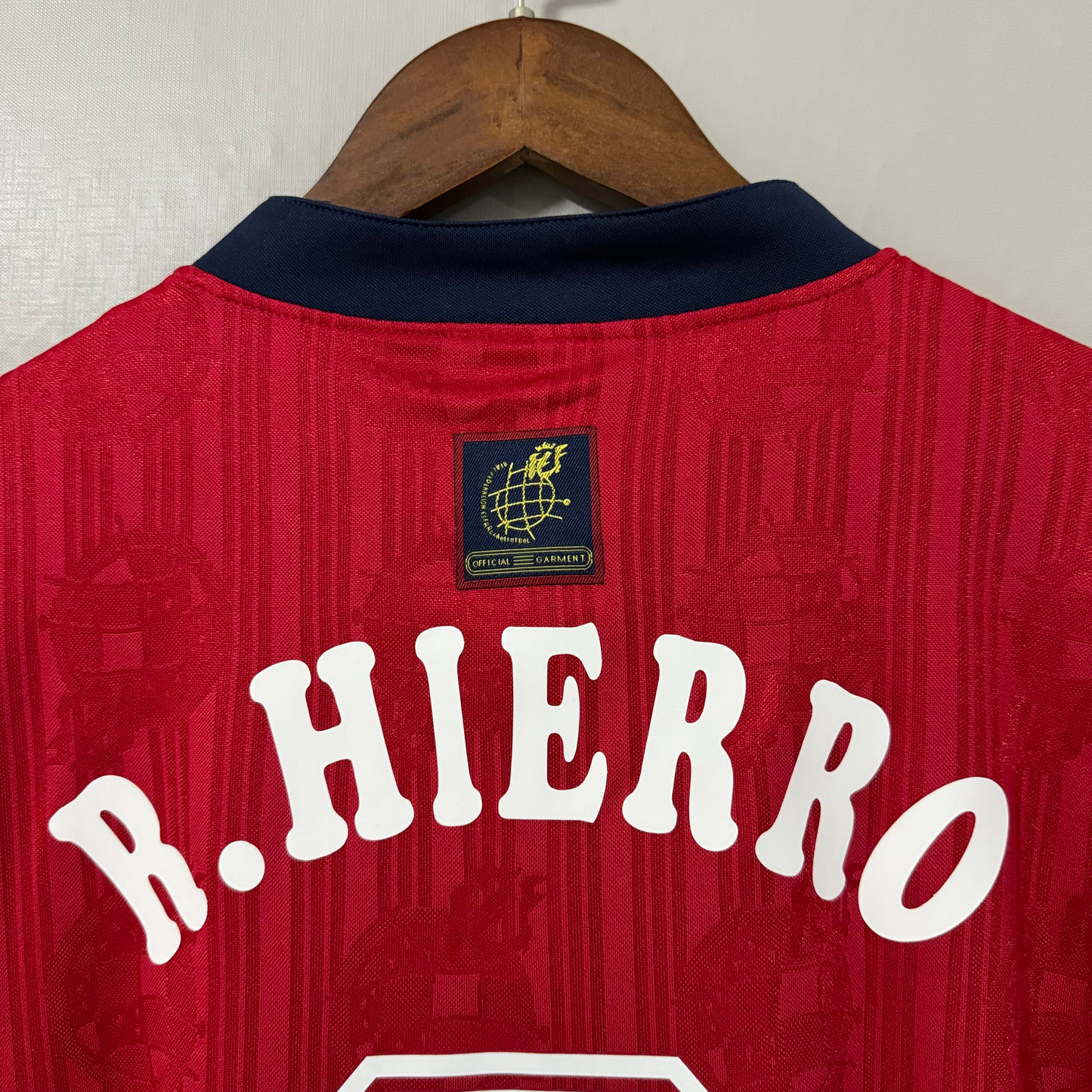 Spain 1996 Home Retro Jersey