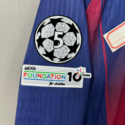 Barcelona 2025/26 Home Long-Sleeve Jersey – Player Edition