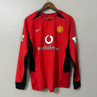 Manchester United 2003/04 Home Long-Sleeve Retro Jersey
