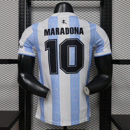 Argentina #10 Maradona Tribute Home Jersey – Player Edition