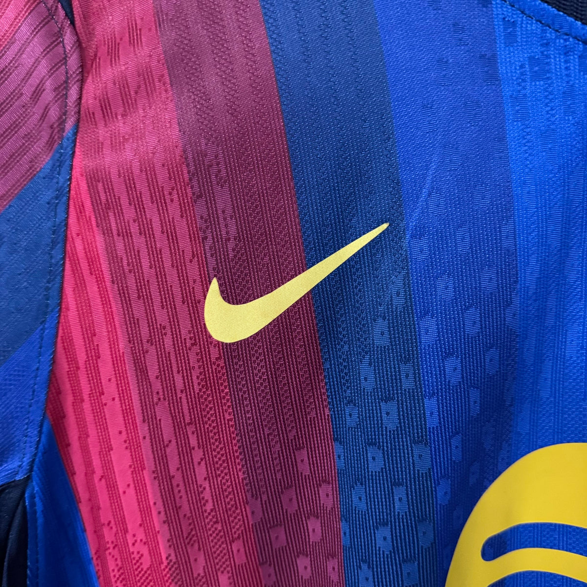 Barcelona 2026/27 Home Long-Sleeve Jersey – Player Edition