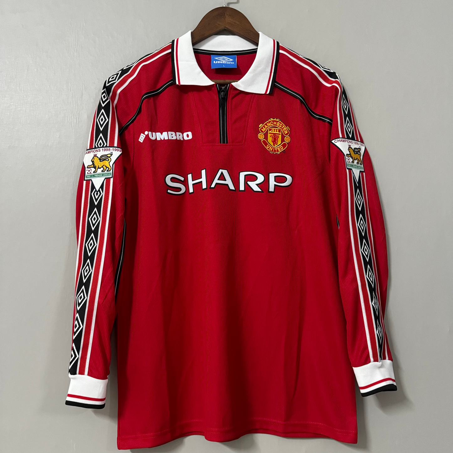 Manchester United 1998/00 Home Long-Sleeve Retro Jersey