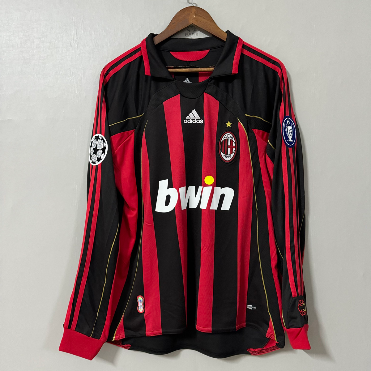 AC Milan 2006/07 Home Long-Sleeve Retro Jersey