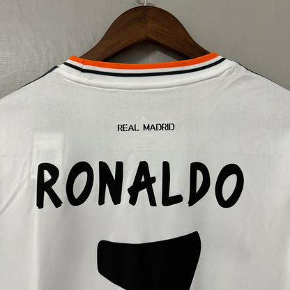 Real Madrid 2013/14 Home (UCL Final) Long-Sleeve Retro Jersey