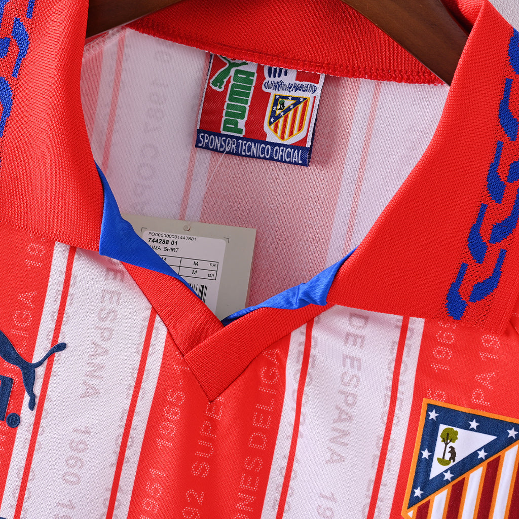 Atletico Madrid 1995/96 Home Retro Jersey