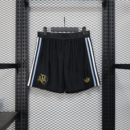Argentina 50th Anniversary 2024/25 Black Shorts – Player Edition