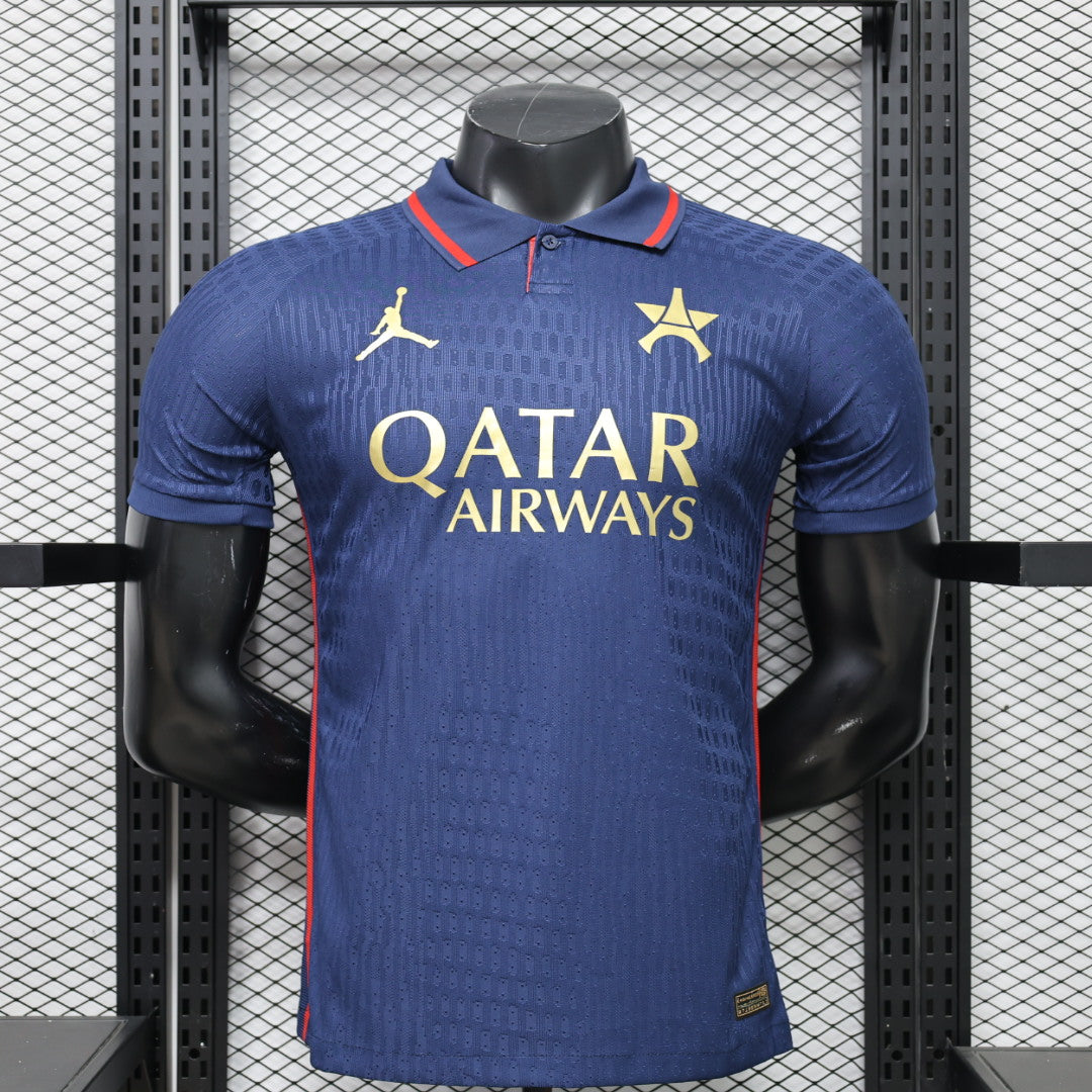 Paris Saint-Germain 2026/27 Blue Polo Collar Jersey – Player Edition