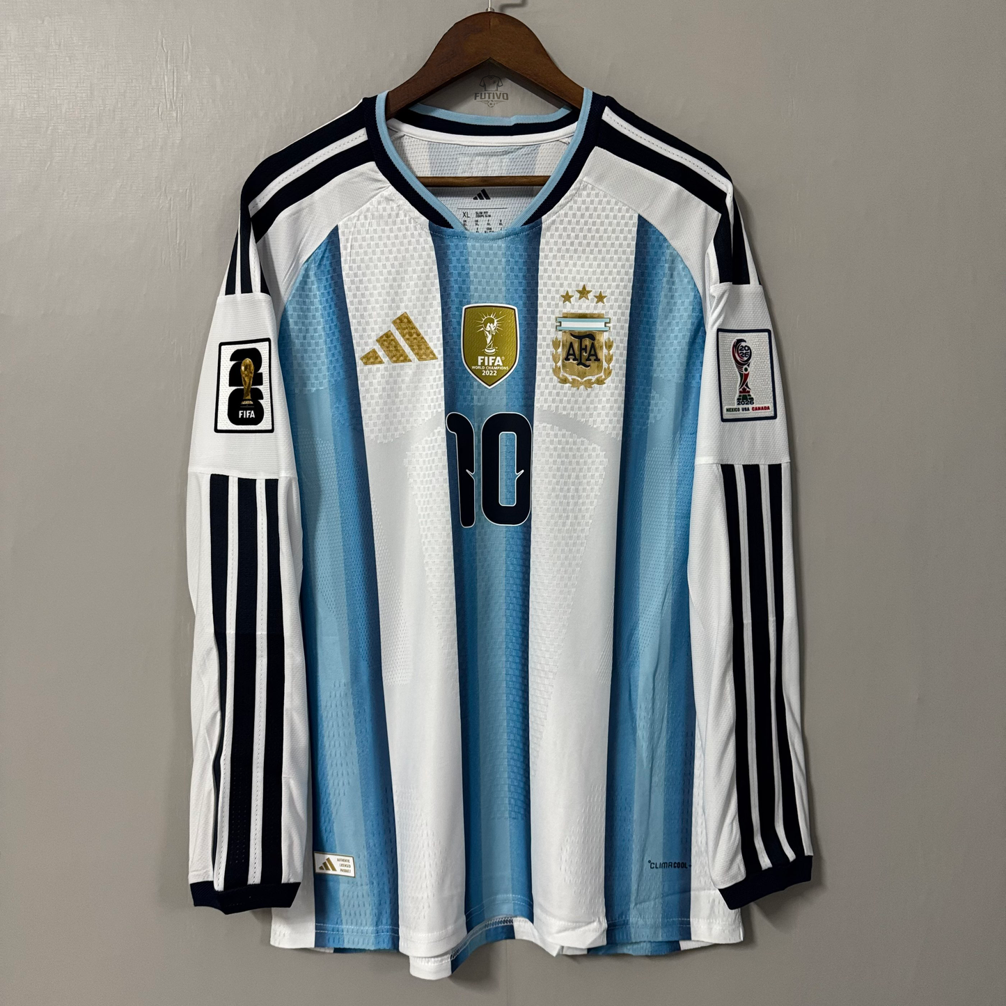 Argentina 2026 World Cup Home Long-Sleeve Jersey – Player Edition