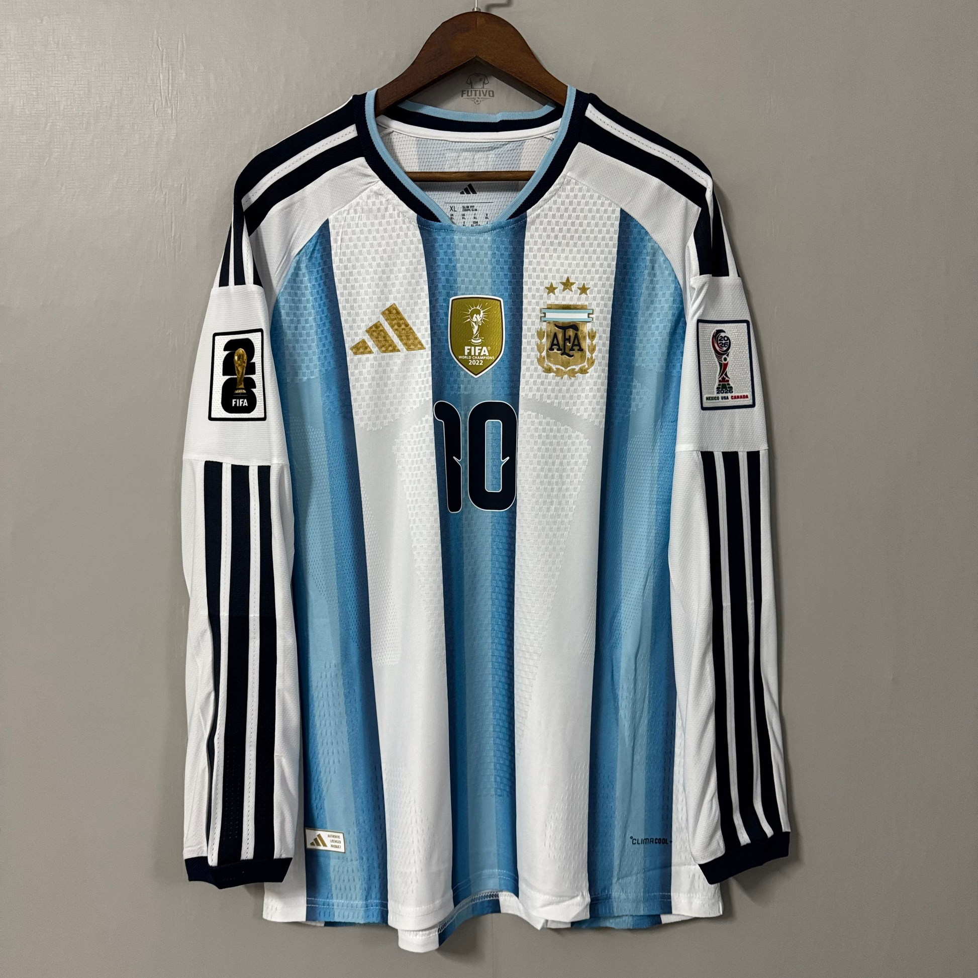 Argentina 2026 World Cup Home Long-Sleeve Jersey – Player Edition