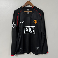 Manchester United 2007/08 Away (UCL) Long-Sleeve Retro Jersey
