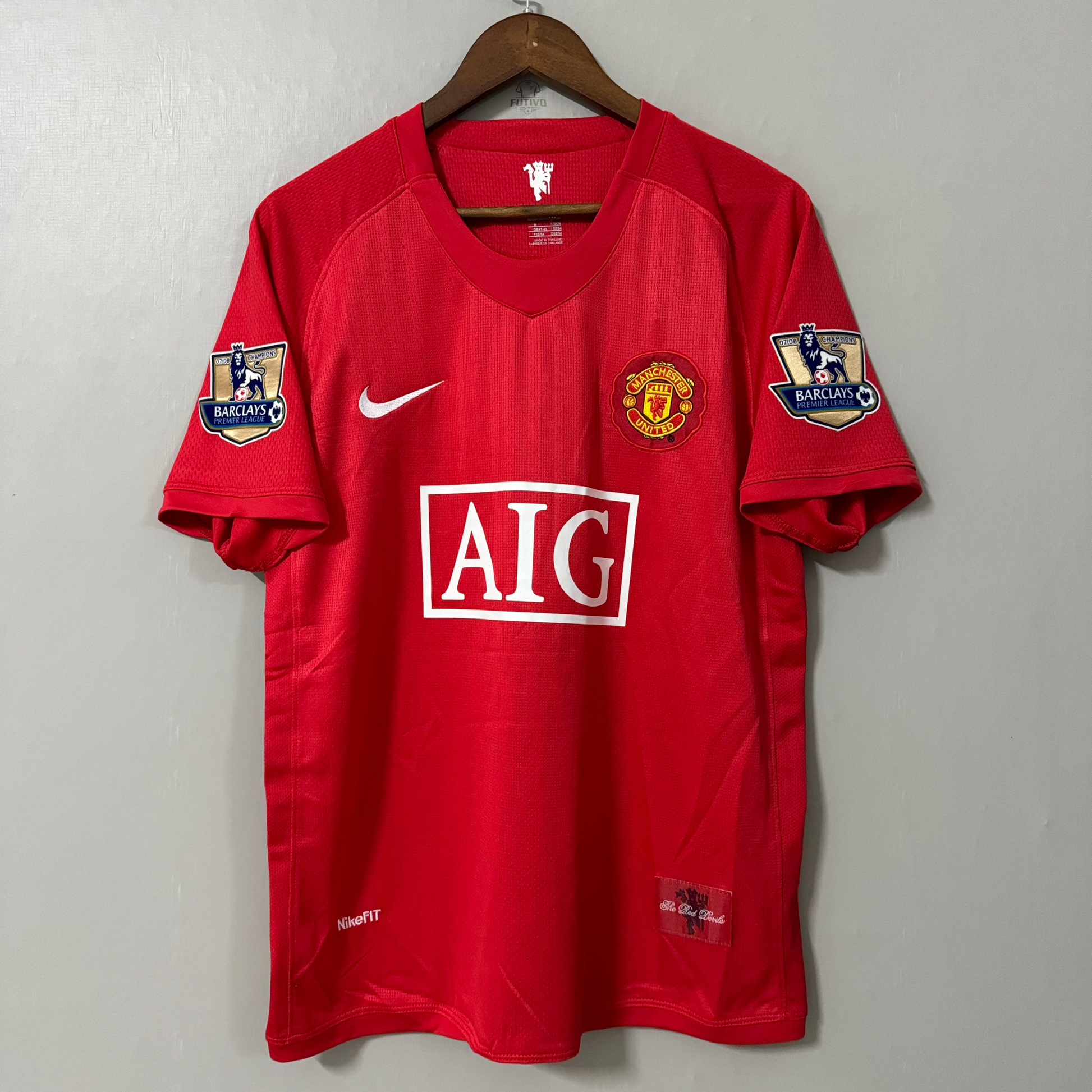 Manchester United 2007/08 Home (League) Retro Jersey