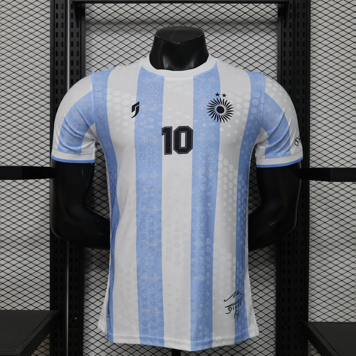 Argentina #10 Maradona Tribute Home Jersey – Player Edition