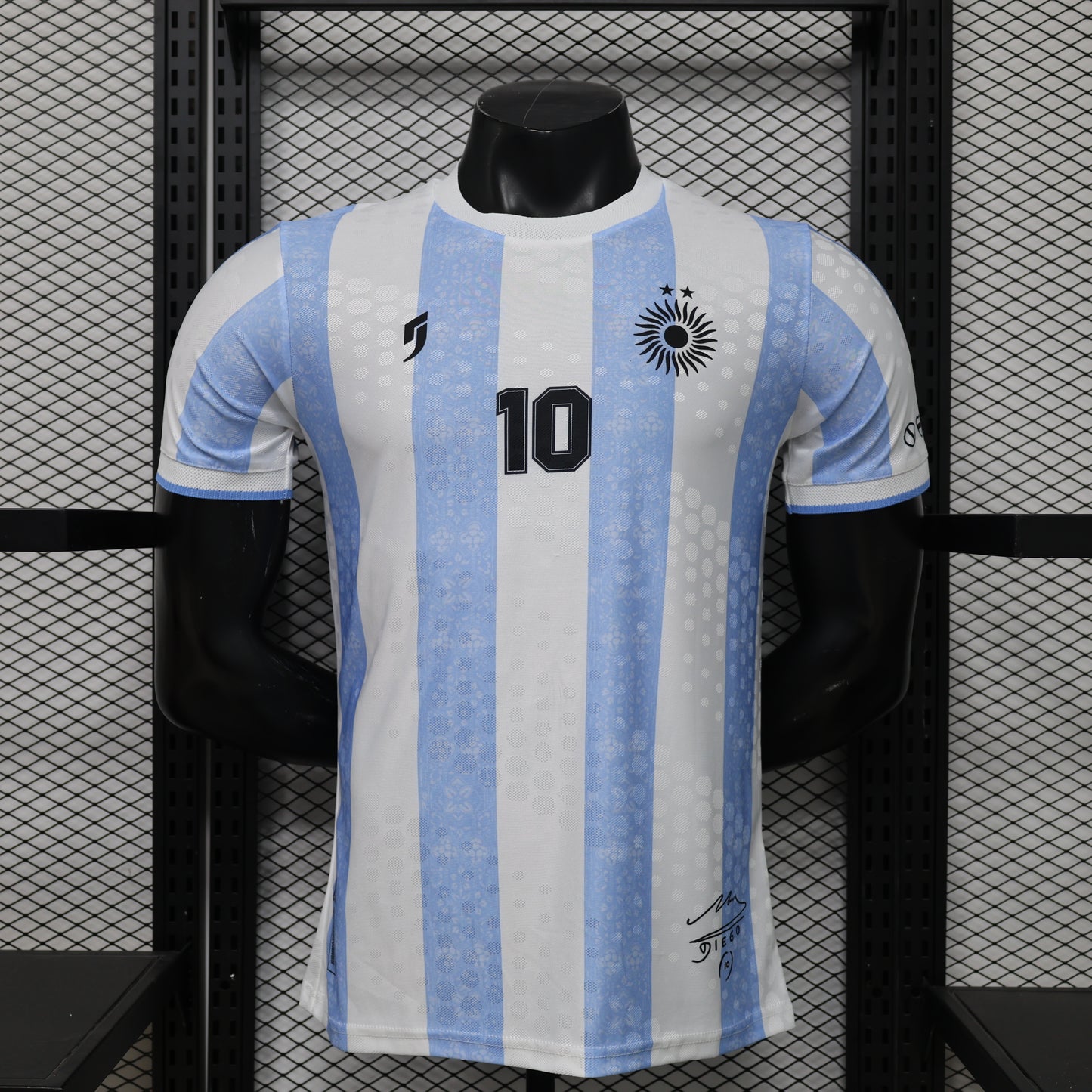 Argentina #10 Maradona Tribute Home Jersey – Player Edition