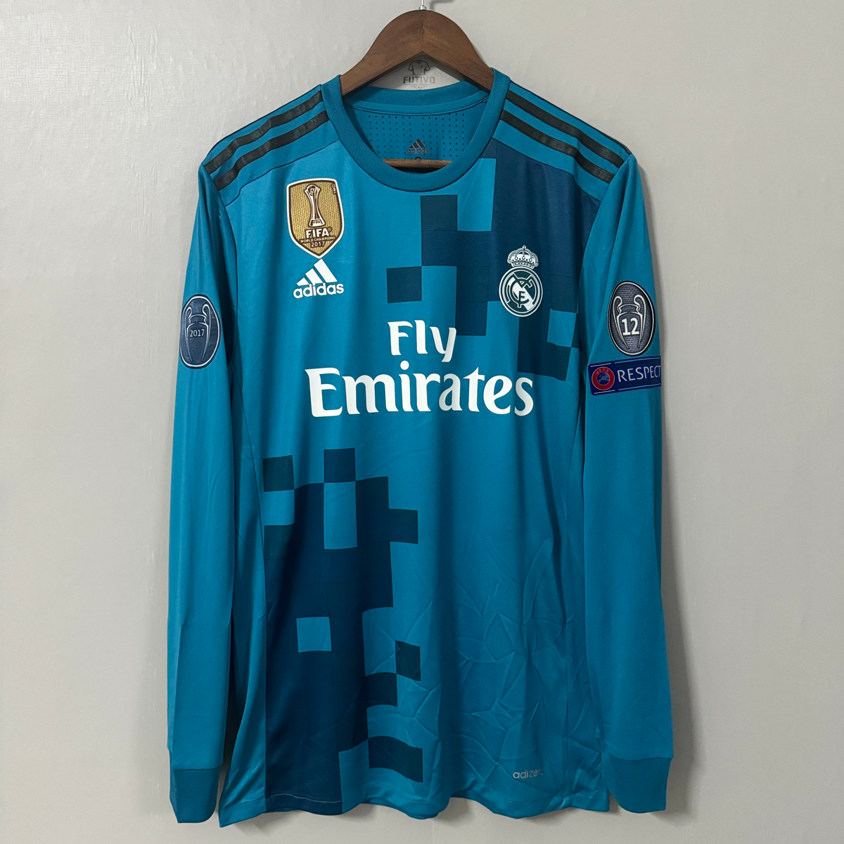 Real Madrid 2017/18 Away (Third Kit) Long-Sleeve Jersey – Player Edition