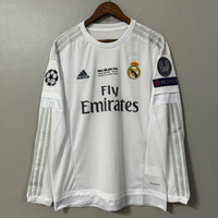 Real Madrid 2015/16 Home (UCL Final) Long-Sleeve Retro Jersey