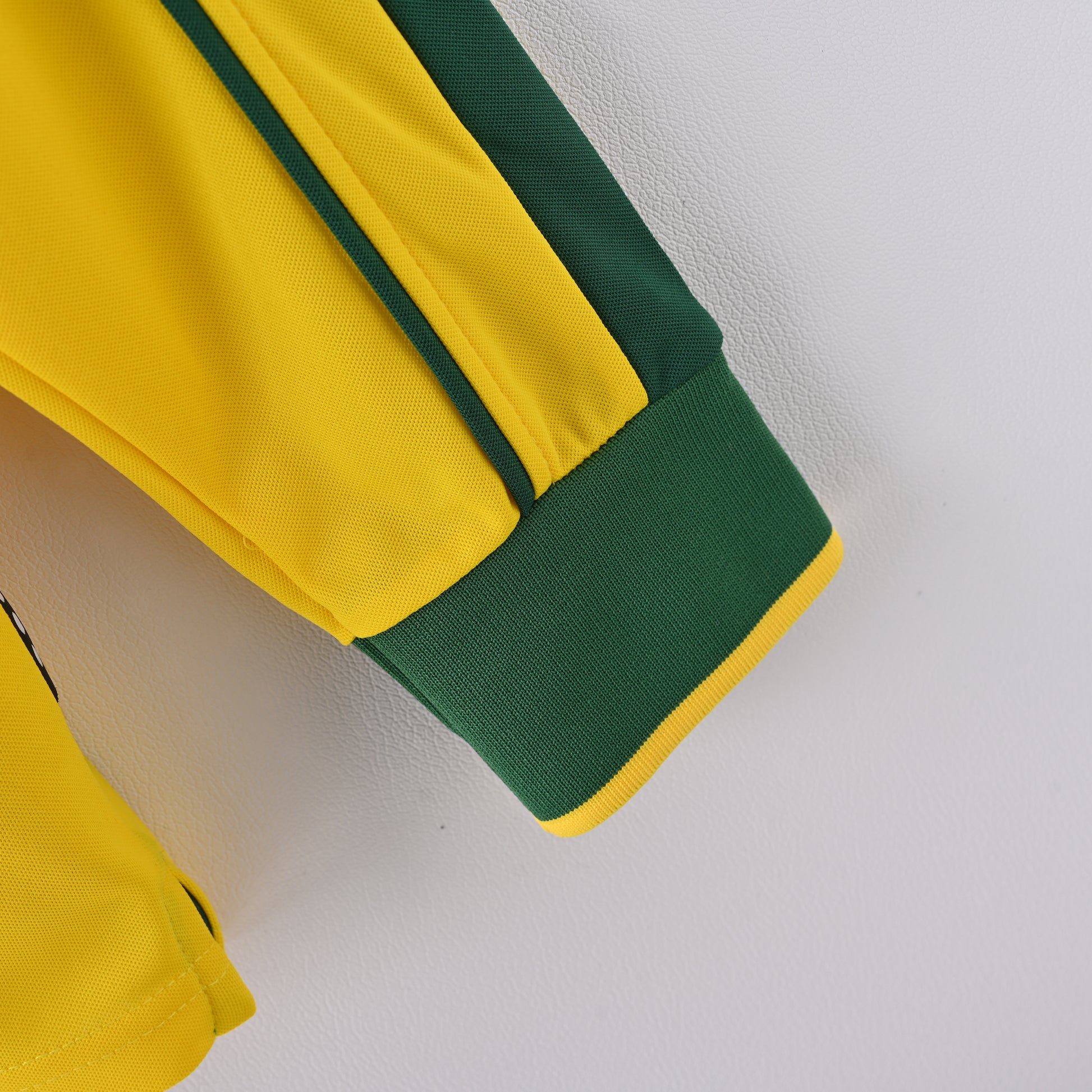 Brazil 1998 Home Long-Sleeve Retro Jersey