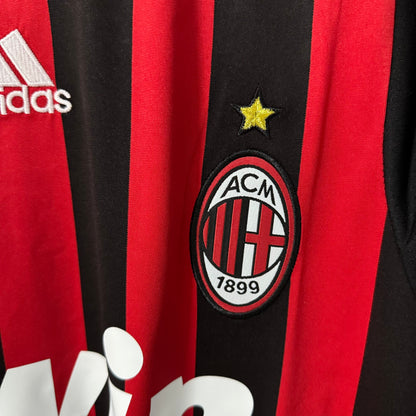 AC Milan 2009/10 Home Long-Sleeve Retro Jersey