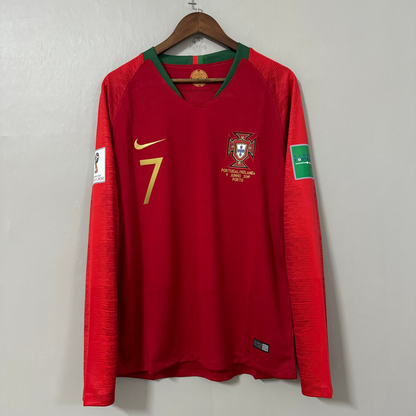 Portugal 2018 World Cup Home Long-Sleeve Jersey