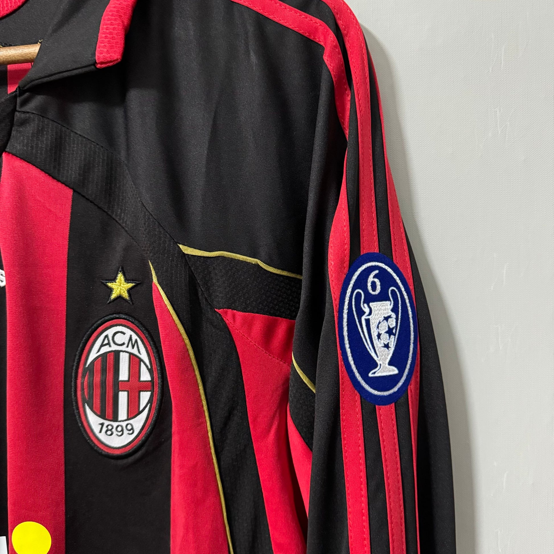 AC Milan 2006/07 Home Long-Sleeve Retro Jersey