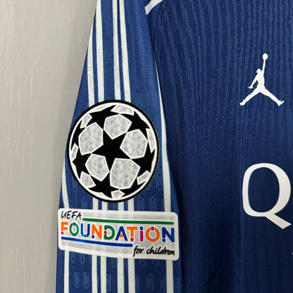 Paris Saint-Germain 2024/25 Away (Third Kit) Long-Sleeve Jersey – Player Edition