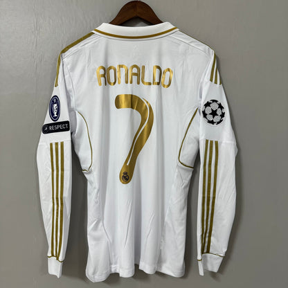 Real Madrid 2011/12 Home Long-Sleeve Retro Jersey