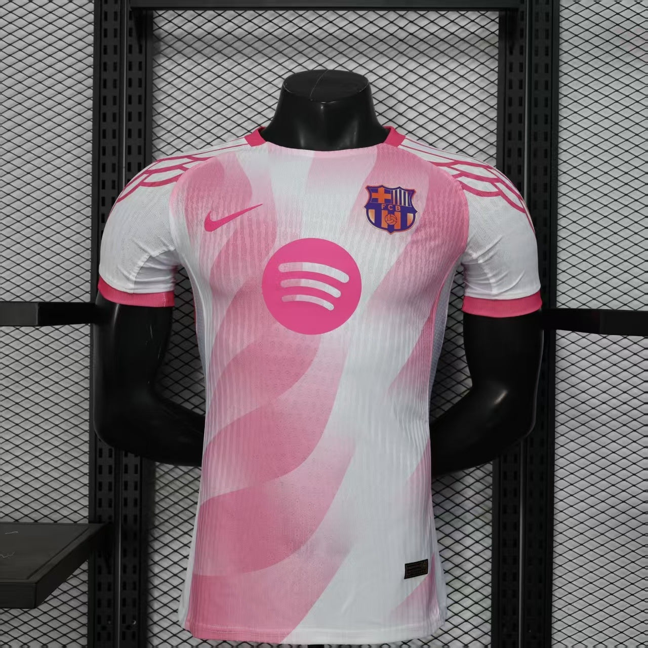 Barcelona 2025/26 Special Edition White/Pink Jersey – Player Edition