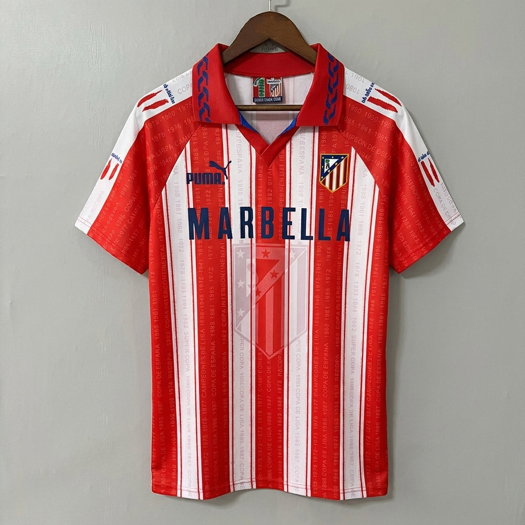 Atletico Madrid 1995/96 Home Retro Jersey