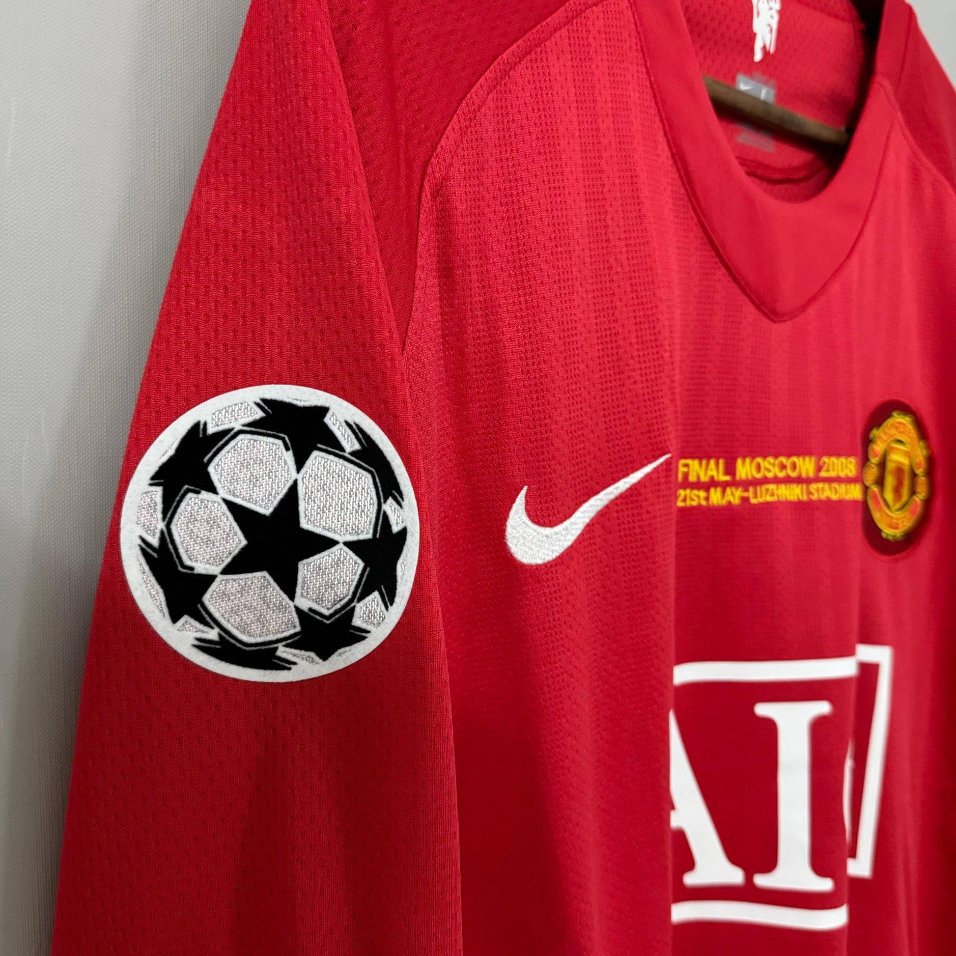 Manchester United 2007/08 Home (UCL Final) Long-Sleeve Retro Jersey