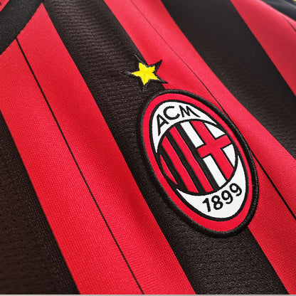 AC Milan 2013/14 Home Long-Sleeve Retro Jersey
