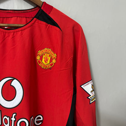 Manchester United 2003/04 Home Long-Sleeve Retro Jersey