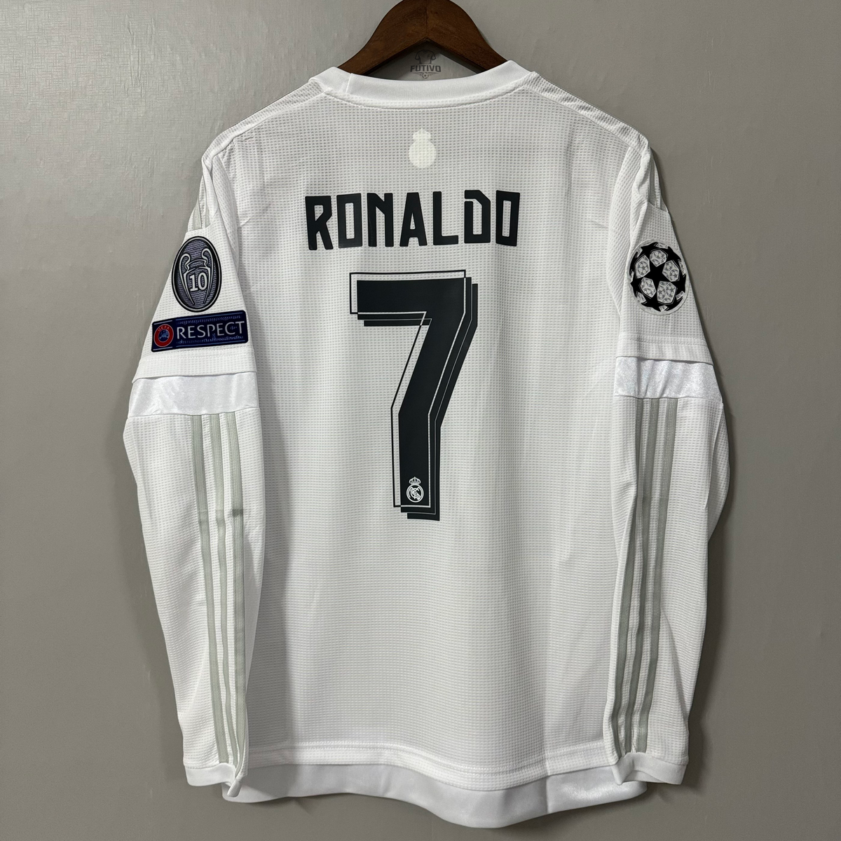 Real Madrid 2015/16 Home (UCL Final) Long-Sleeve Retro Jersey