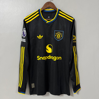 Manchester United 2025/26 Away (Third Kit) Long-Sleeve Jersey – Player Edition