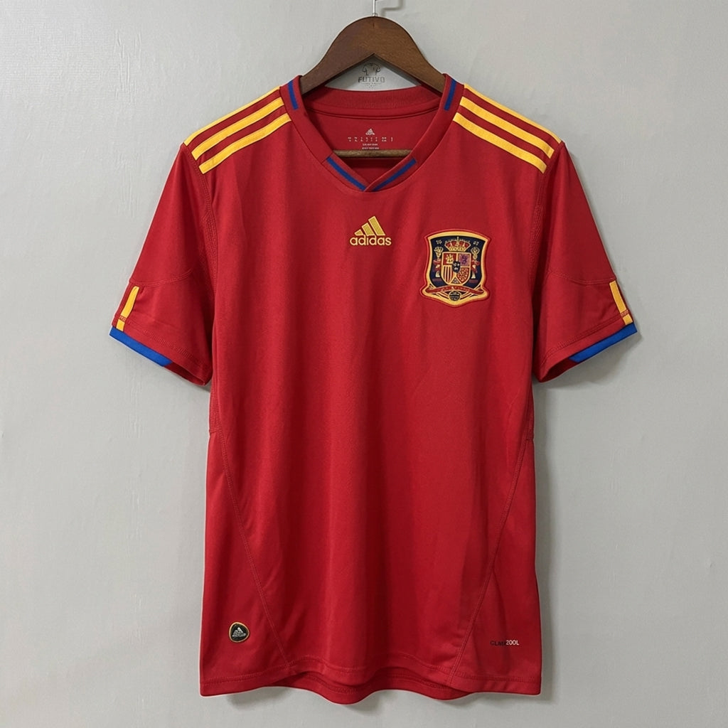 Spain 2010 World Cup Home Retro Jersey