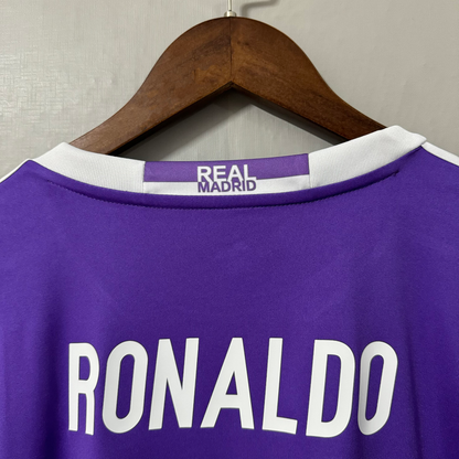 Real Madrid 2016/17 Away (UCL Final) Long-Sleeve Retro Jersey