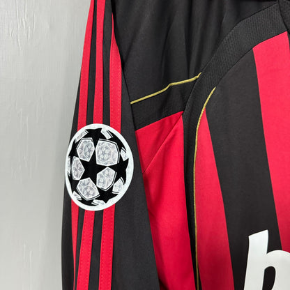 AC Milan 2006/07 Home Long-Sleeve Retro Jersey