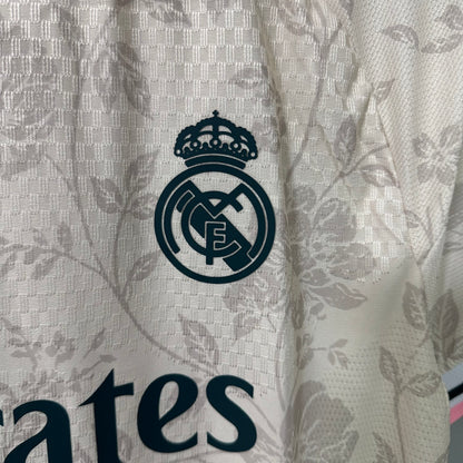 Real Madrid 202627 Cream Floral Special Jersey – Player Edition