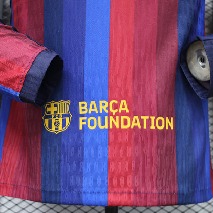 Barcelona 2026/27 Home Long-Sleeve Jersey – Player Edition