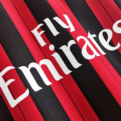 AC Milan 2013/14 Home Long-Sleeve Retro Jersey