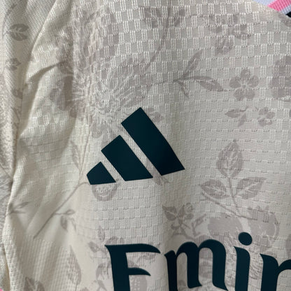 Real Madrid 202627 Cream Floral Special Jersey – Player Edition