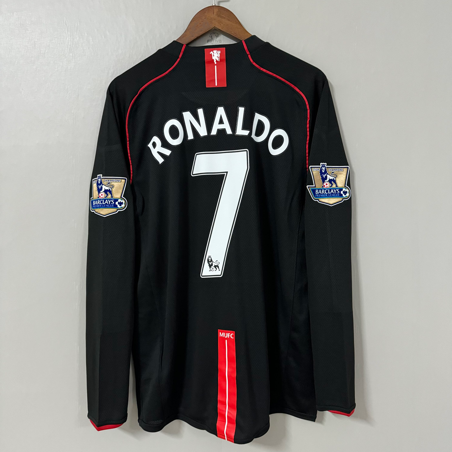 Manchester United 2007/08 Away (League) Long-Sleeve Retro Jersey
