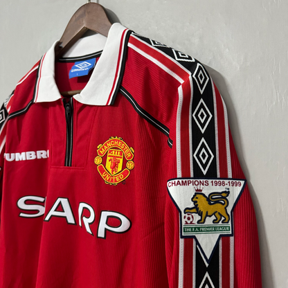 Manchester United 1998/00 Home Long-Sleeve Retro Jersey