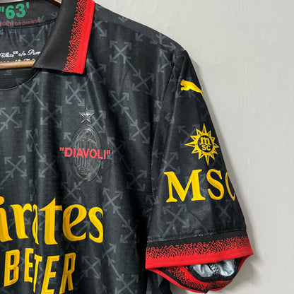 AC Milan 2025 X OFF WHITE Jersey – Player Edition