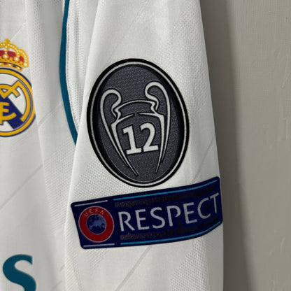 Real Madrid 2017/18 Home (UCL Final) Long-Sleeve Jersey - Player Edition