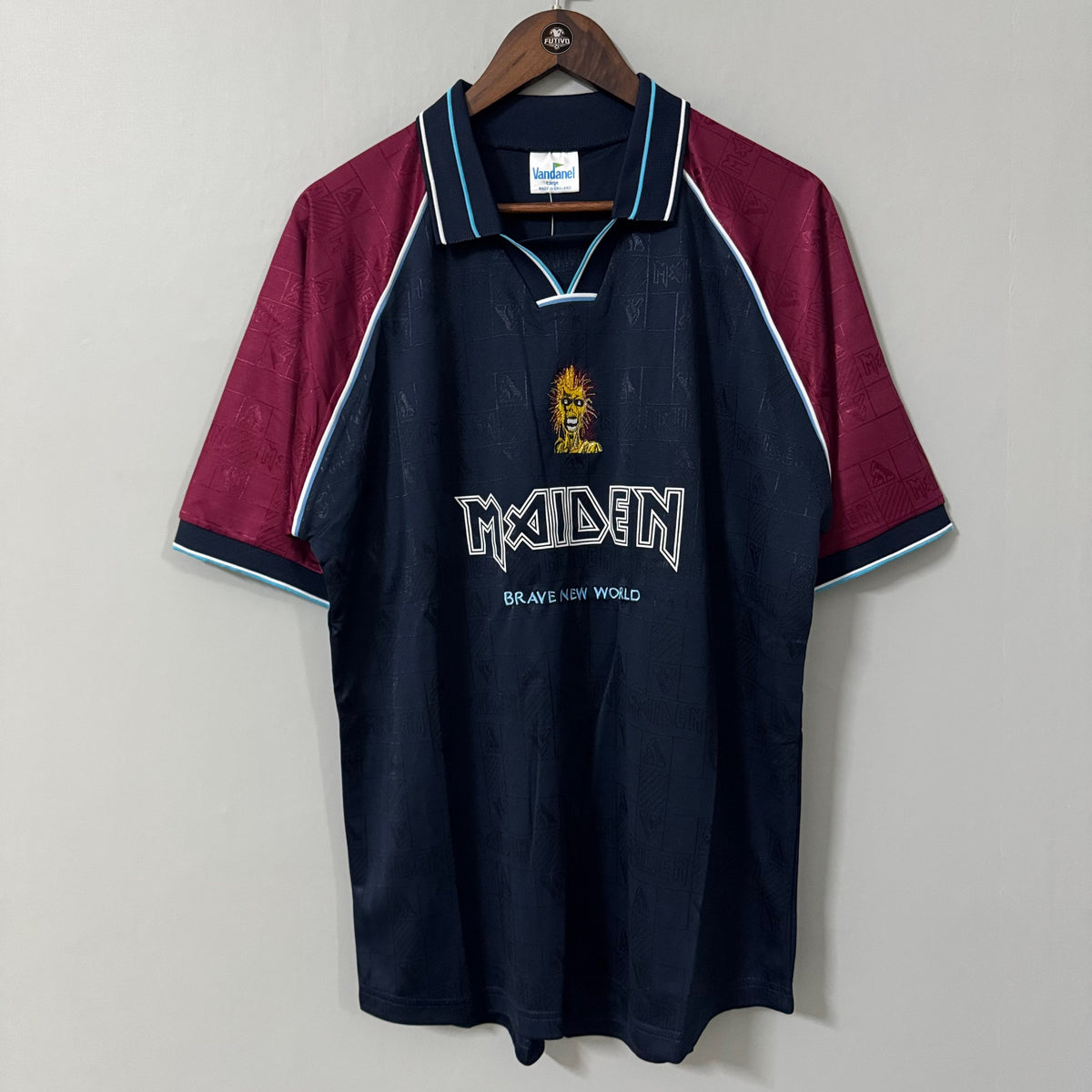 West Ham United x Iron Maiden 1999 Home Retro Jersey