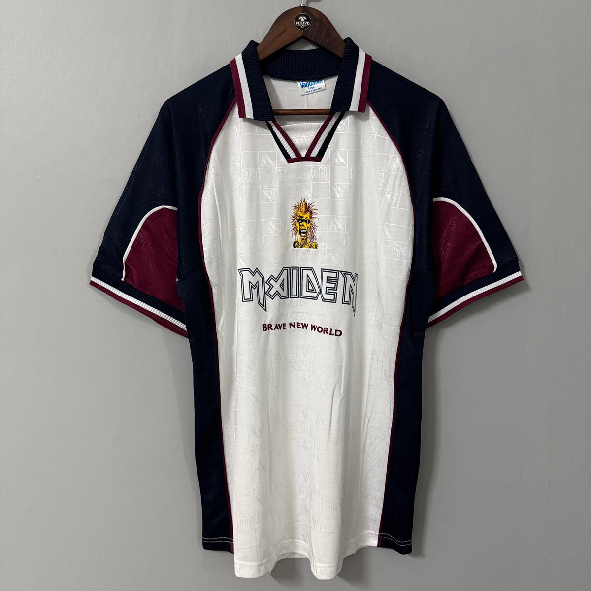West Ham United x Iron Maiden 1999 Away Retro Jersey