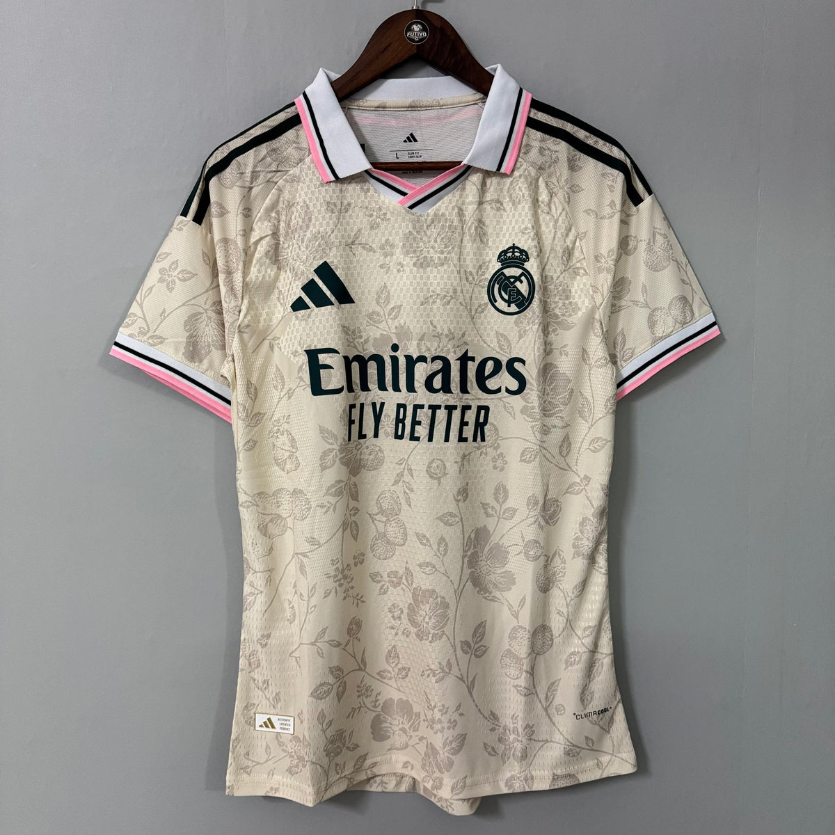 Real Madrid 202627 Cream Floral Special Jersey – Player Edition