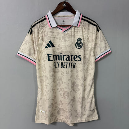 Real Madrid 202627 Cream Floral Special Jersey – Player Edition