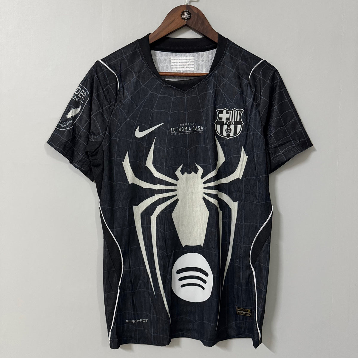 Barcelona x Black Spider Man 2026 Special Jersey – Player Edition