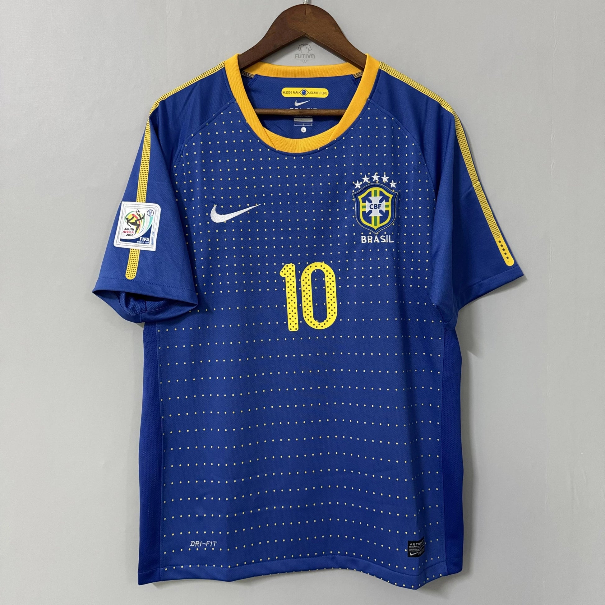 Brazil 2010 World Cup Away Retro Jersey