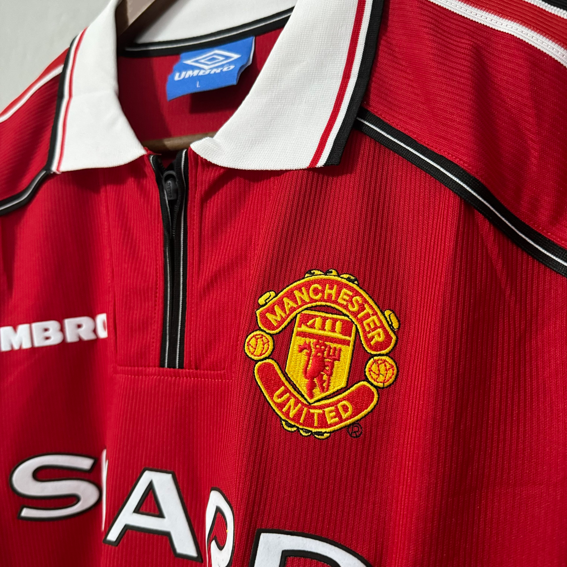 Manchester United 1998/00 Home Long-Sleeve Retro Jersey